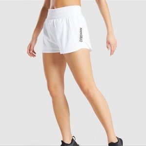Gymshark Pulse Training Shorts White Black M